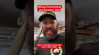 Can you Mix Synthetic with Conventional Engine Oil engineoil oilchange dieselengine [upl. by Notlok]