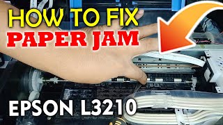 HOW TO FIX PAPER JAM EPSON PRINTER L3210 3N1 PRINTER [upl. by Irik342]