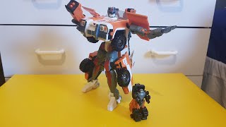 Transformers Reviews  Armada Powerlinx Red Alert with Longarm [upl. by Arimlede277]