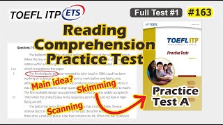 Test your Reading Score in TOEFL ITP Book Series 1 Practice Test A toefl readingcomprehension [upl. by Anaylil]