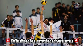 Nafels vs vschonenwerd mahela indeewara best spikes switzerland volleyball NLA🇨🇭 [upl. by Nnaitsirk]