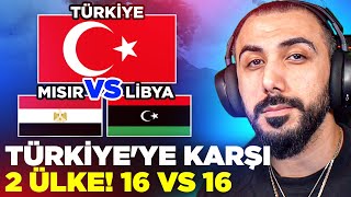 TÜRKİYE VS LİBYA VE MISIR 2 ÜLKEYE KARŞI 16 VS 16 TURNUVASI TAVA ATTI OLAY ÇIKTI  PUBG MOBILE [upl. by Siver425]