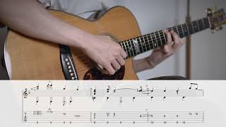 【TAB】ZUTOMAYO  Intrusion Fingerstyle guitar [upl. by Ailatan]