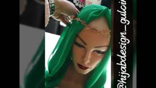 Arabic hijab tutorial  chiffon hijab tutorial [upl. by Ahsiadal579]