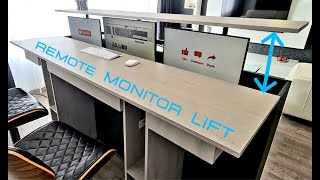 DIY  Home Office Desk amp Dining Table with Monitor Lift [upl. by Nosmas]