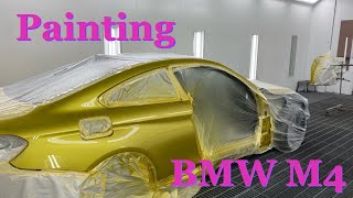 Car Painting BMW M4 [upl. by Lacym]