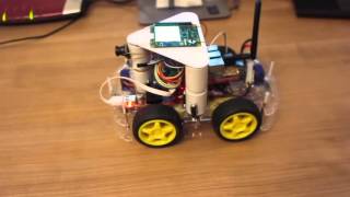 Raspberry Pi Robot  autonomous drive sensortest [upl. by Regen]