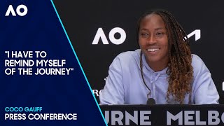 Coco Gauff Press Conference  Australian Open 2024 Semifinal [upl. by Esirehs244]