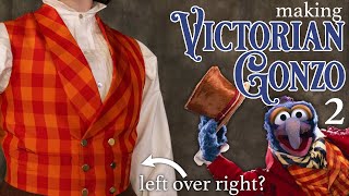 Why Gendered Buttons Making a Waistcoat for a Historical Gonzo Muppets Christmas Carol Cosplay [upl. by Ahselak690]