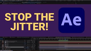 How to Fix After Effects Jittery Shaking ArtworkText Layers  AntiAliasing [upl. by Conover]