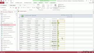 Access Tutorial  Applying conditional formatting rules [upl. by Nivk]