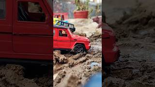 Diecast Mercedes Benz GWagon Red color Premium SUV mud offroad [upl. by Moreen]