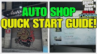 GTA Online Auto Shop Quick Start Guide Make MILLIONS Fast [upl. by Trik10]