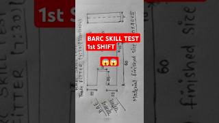 BARC FITTER SKILL TEST 1ST SHIFT 3 OCTOBER 2024 ISROdrdo nsti BARC npcil trending sail [upl. by Batsheva554]