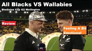 Review All Blacks VS Wallabies Bledisloe Cup 2024 G2 Wellington Reactions Analysis Recap [upl. by Eirahcaz]