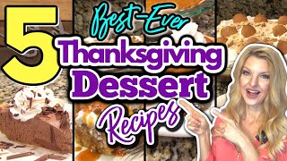 5 Unbelievable THANKSGIVING DESSERT RECIPES You MUST TRY  Easy HOLIDAY DESSERTS [upl. by Keane]