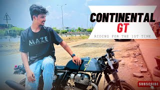 Riding CONTINENTAL GT 650 for the 1st Time🤩💥 MotoVlog  continentalgt650 motovlog sagavlogz [upl. by Acysej112]