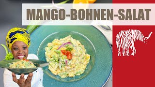 BohnenMangoSalat  mit Ingwer amp Sellerie in herzhaftem JoghurtDressing [upl. by Anwahsed]