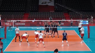 Poland vs Iran 23 Tokyo 2021 OG Highlights [upl. by Trovillion]