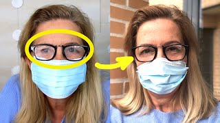 Trick to wear a face mask without fogging up your glasses [upl. by Eelorac100]