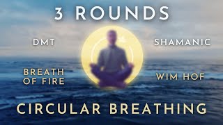 DMT Fire Wim Hof Shamanic Circular Breathing  Bentinho Massaro Meditation 3 Rounds Guided [upl. by Llenrap]