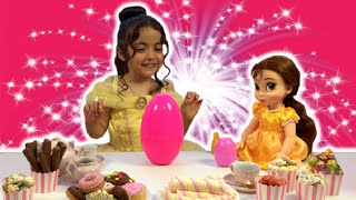 PRINCESS TEA PARTY PART 2  Cakes Dolls Toys and Dressing Up  Princesses In Real Life [upl. by Rogergcam]