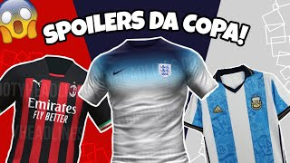 VAZAMENTOS DA COPA  NOVIDADES EUROPÉIAS 🤯👀 SÓ AS CAMISAS BRABAS [upl. by Ledua927]