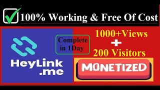 How To Get 1000 Views amp 200 Visitors For Heylink  100 Working Trick  The Genius SHORTCUT [upl. by Knowles]