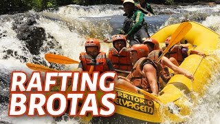 Rafting no Rio Jacaré Pepira  Brotas São Paulo [upl. by Ivanah]