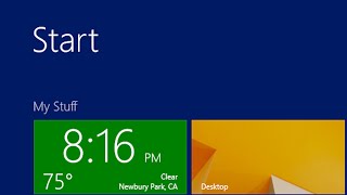 Windows 81 Best Time and Battery Tile for Start Screen [upl. by Elyl]