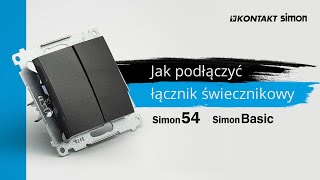 Jak podłączyć łącznik świecznikowy Simon 54 Simon Basic [upl. by Anahsar]