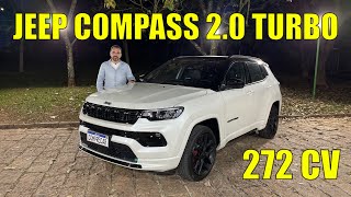 Avaliação Jeep Compass Blackhawk 2025  20 turbo com 272 cavalos [upl. by Hakkeber]