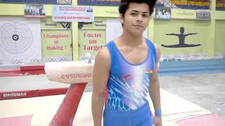 Siddharth Nigam Training for Pro Gymnastics League [upl. by Ogeid935]