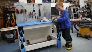 Low budget Kids workbench [upl. by Orlina]