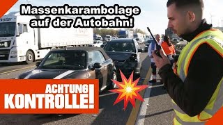 Große KARAMBOLAGE 💥 Autobahn KOMPLETT gesperrt 22 Kabel Eins Achtung Kontrolle [upl. by Hultin]