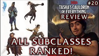 Ranking Every Subclass in Tashas Cauldron of Everything TCoE Review 20 [upl. by Seira945]