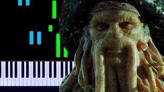 Pirates of the Caribbean 2  Davy Jones Theme Piano Tutorial [upl. by Agripina]