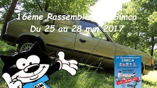 Le 16ème Rassemblement National Simca 2017 [upl. by Annaik]