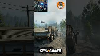 Giant Truck vs Tiny Roads snowrunner snowrunnerindonesia shorts logitechg29 gameplay offroad [upl. by Idnem]