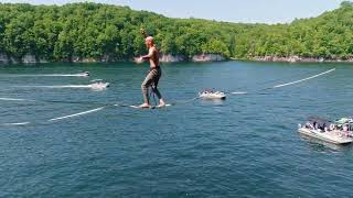 Highlining at Summersville Lake West Virginia [upl. by Bolan]