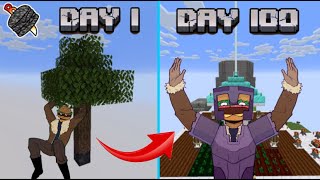 I Survived 100 Days in All the Mods 9 To The Sky  Minecraft Skyblock Mod Pack [upl. by Stockton]