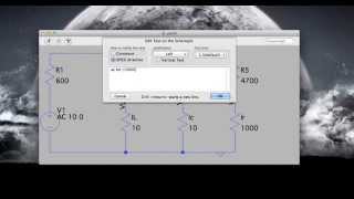 LTspice Mac OSX AC analysis for phasor quantities [upl. by Schwenk]