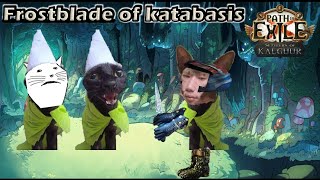 Path of exile 325  Rue explaining Frostblades of Katabasis mechanics for his leaguestarter [upl. by Lamee7]