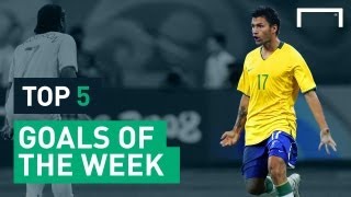 Top 5 amazing goals in Brazil  Seedorf Rafael Sobis [upl. by Ennaitsirk3]