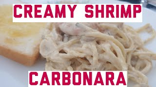 Creamy Shrimp Carbonara Sauce [upl. by Notsyrb]