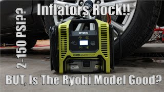 Super Affordable Ryobi 18Volt Digital Inflator And Deflator Review Model P747 [upl. by Nylad]