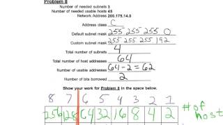 Custom Subnetting Problems [upl. by Yoong]