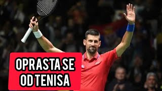 Oprasta se od tenisa Djokovic pozvao publiku da dodje Najmladji penzioner djokovic [upl. by Elpmid87]