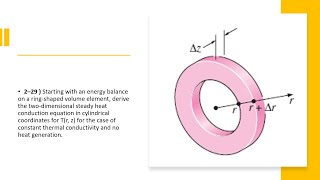 problem 229  Starting with an energy balance on a ringshaped volume element [upl. by Philemon]