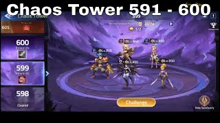 Chaos Tower 591  600 ► MOBILE LEGENDS ADVENTURE [upl. by Surazal]